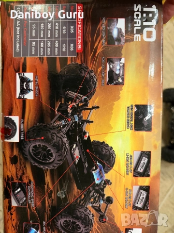 RC Hosim X06 1:10 RC Monster Truck 4x4, снимка 15 - Коли, камиони, мотори, писти - 54202652
