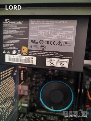 Геймърски i3 13100f, GTX 1660 6GB, RAM 16GB DDR4 3200, SSD 512GB NVME, снимка 2 - Геймърски - 55545329