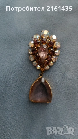 Ретро Чехословашка брошка на Яблонекс , снимка 4 - Антикварни и старинни предмети - 54183975