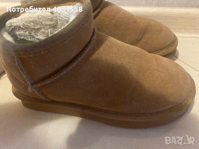 Дамски кафяви боти, снимка 2 - Дамски апрески - 55047616
