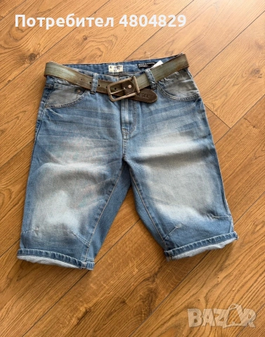 Мъжки къси дънки BERSHKA и MADE BY US, снимка 7 - Къси панталони - 55010416