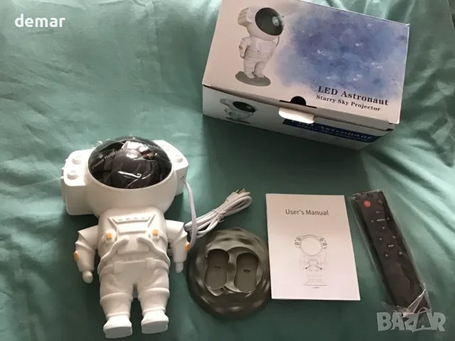 Immver Astronaut Galaxy Star Projector с дистанционно управление и таймер, 8 ефекта на мъглявина, снимка 8 - Други - 55508999