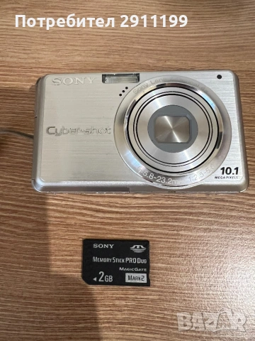 Фотоапарат Sony 10,1 Mp с подаръци, снимка 10 - Фотоапарати - 54625711