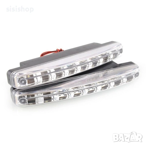 Мощни Дневни LED Светлини за Автомобил DRL – 2x8W (Комплект) 1149, снимка 5 - Аксесоари и консумативи - 55207290