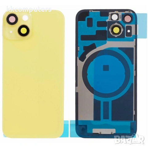 OEM Заден Капак за iPhone 14 Plus с Рамка, Стъкло за Камерата и Магнитен Ринг – 6 цвята, снимка 4 - Резервни части за телефони - 54749889