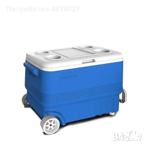 Хладилна кутия Atlantic 45L, пасивна, с табла/с колела, снимка 5 - Други стоки за дома - 55573129