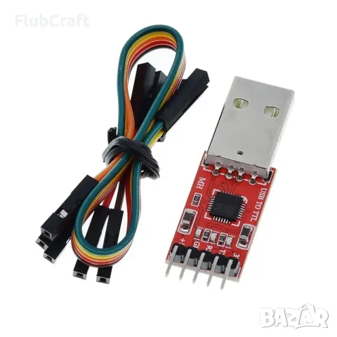 USB към TTL конвертор, CP9102X, комплект с дупонт кабели