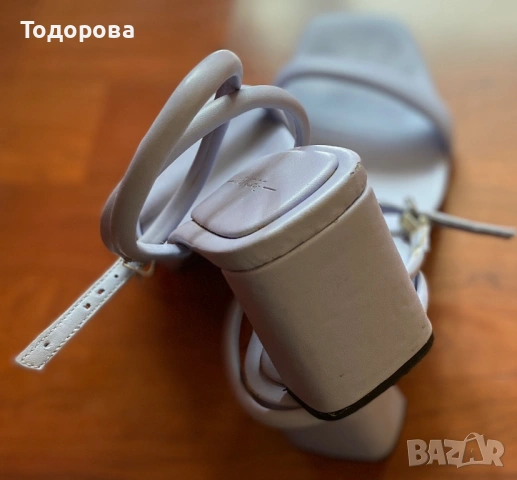 Светлосини сандали Bershka, снимка 4 - Сандали - 54583264