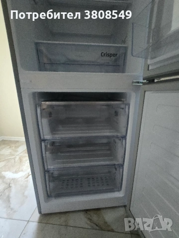 Хладилник сив с долен фризер BEKO, снимка 4 - Хладилници - 54869241