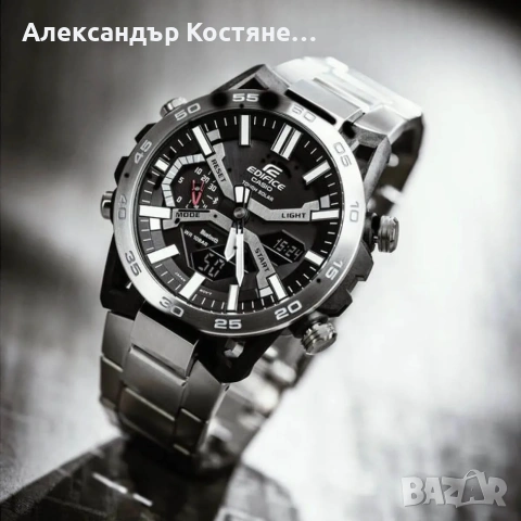 Нов часовник Casio Edifice Solar ECB-2000D-1AEF - гаранция, снимка 2 - Мъжки - 55213595