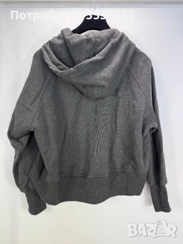 Y-3 Yohji Yamamoto сив суичер с цип и качулка размер S, снимка 3 - Суичъри - 54978234