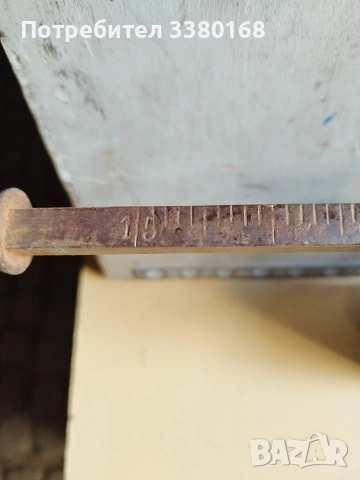 стар кантар с таз с двустранно отчитане до 15кг и50кг, снимка 2 - Колекции - 54150518