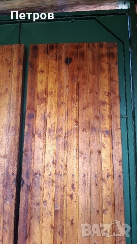 Продавам двукрила плътна врата от винкел, ламарина и чамова ламперия, снимка 14 - Входни врати - 54196557