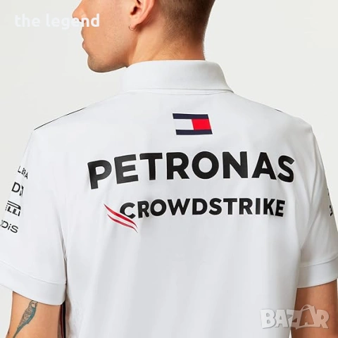 Mercedes-AMG PETRONAS 2024 Mens Team Polo - White, снимка 7 - Спортни дрехи, екипи - 54981225