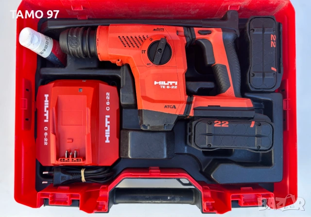 Hilti TE 6-22 AVR/ATC Nuron - Безчетков акумулаторен перфоратор 2x22V 5.10, снимка 2 - Перфоратори - 54715908