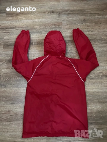Мъжка водоустойчива ветровка Adidas CORE18 Rain Jacket red  , M размер, снимка 4 - Якета - 54654217