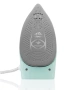 Туристическа ютия Voltz, 1500W Max, Керамична плоча, Паров удар, Сгъваема дръжка, Бял/зелен, снимка 7
