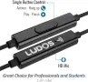 Нови Ludos NOVA Air Tube антирадиационни жични слушалки с микрофон за iPhone Samsung Pixel iPad, снимка 7