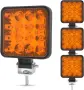 4 броя LED прожектори 4x4, Ултра ярки квадратни фарове 8,5 см, 12V, снимка 1