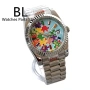 Автоматичен часовник 39mm Automatic Watch Jigsaw Puzzle Dial Sky Blue пъзел небесено син, снимка 3