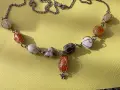 Винтидж оригинално колие, изработено от естествени камъни., снимка 2