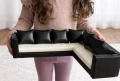 🛋️ Ръчно изработено ъглово диванче за кукли Барби, снимка 4