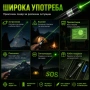 Мощен акумулаторен зелен лазер с приставки фигури за деца нов модел, снимка 3