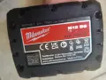 Оригинална батерия Milwaukee 6Ah M12, цена 35€ без коментар, снимка 4
