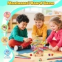 Нова Детска дървена логическа игра Montessori Монтесори фина моторика 3-6 години дете, снимка 2