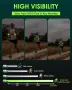 Fitense Акумулаторни LED гривни за ръка, комплект от 2 броя, екипировка за бягане с висока видимост , снимка 3