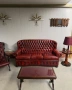 Chesterfield/Честърфийлд Класически кожен диван – Бордо, снимка 12