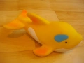 РЕТРО ГУМЕНА ИГРАЧКА 17 см ДЕЛФИН СВИРЕЩА, снимка 15