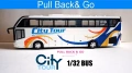 City Tour Bus Pull Back - Мащаб 1:32 , снимка 1