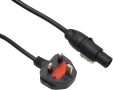 Захранващ кабел HangTon AC за Aputure Light Storm 1200x LS 1200d Pro, Neutrik PowerCON 3 м, снимка 1