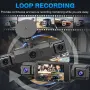 Видеорегистратор 1080P /360° Dashcam с GPS, 4 камери, 3.16\" дисплей, нощно виждане-33274, снимка 5