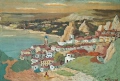 Картина "Пейзаж от Балчик", худ. А. Петков (1922-1976), снимка 2