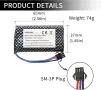 Комплект 2 батерии 7.4V 1200mAh SM-3P за RC коли и камиони + USB заряден кабел, снимка 3