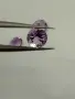 Лот естествени аметисти 3.40 ct – 3 броя, кръгъл брилянтен шлиф, отличен блясък, снимка 12