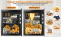 Електронен сейф Mejasg 45L с огнеупорна чанта и аларма, снимка 13