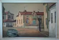 Картина "Пейзаж от Русе", 1972 г.,худ. П. Петков (1924-1976), снимка 1