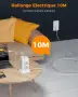 TESSAN разклонител с 8 контакта, USB-C и 3× USB-A, 10 м кабел, защита от претоварване– 3600W, снимка 5