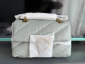 Чанта Pinko love classic puff light gray , снимка 4