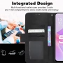 ZTE Blade A56 калъф – портфейл с PU кожа, слотове за карти, протектор, 5 цвята, снимка 3