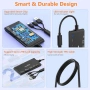 Нов проверен професионален 7 в 3 Карт Райдър USB C USB 3.0 Lightning за 5 карти едновременно, снимка 7