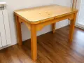 Маса от масив бор (чам) 100х60х63 см, снимка 2