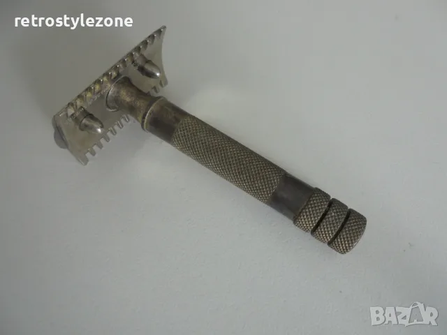 № 8699 Стара метална самобръсначка BAREBO (Safety Razor) – ретро колекционерски модел  