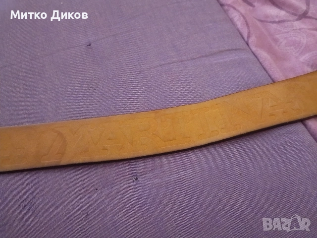 La Martina оригинален колан естествена кожа с масивна метална тока 107 см на 4 см, снимка 4 - Колани - 54244660