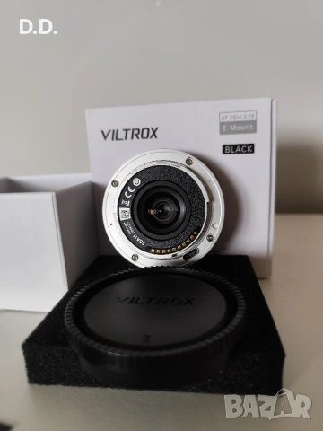 Обектив Viltrox 28mm F4.5 (Sony FE) Pancake lens, снимка 3 - Обективи и филтри - 54618826