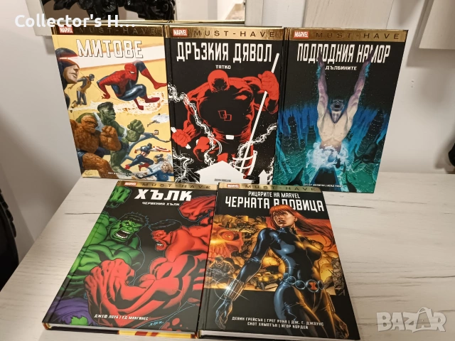 Комикси Марвел Marvel Must have Spider-Man Daredevil Hulk Namor Black Widow Fantastic Four