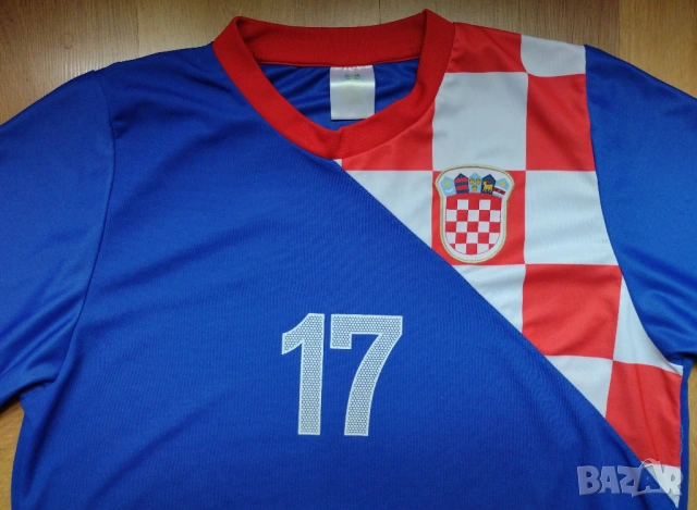 Hrvatska / #17 Мandzukic - мъжка футболна тениска на Хърватска, снимка 4 - Спортни дрехи, екипи - 54869921